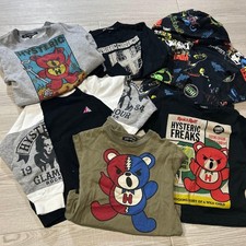 Vtg HYSTERIC GLAMOUR Kids Set of 6 Lot T-Shirt Hoodie Print 90cm Rare