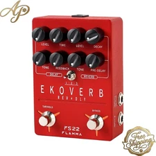 Compact FS22 Guitar Effects Pedal: Reverse Delay & Shimmer Reverb, Easy Controls
