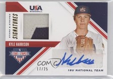 2020 USA Baseball Stars & Stripes Signatures Prime 17/25 Kyle Harrison Auto 0b0