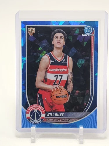 WILL RILEY 2025-26 BOWMAN CHROME SAPPHIRE ROOKIE BASKETBALL #BCV-21 D Q2754