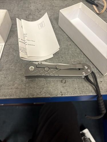 Chris Reeve Large Glass Blasted Sebenza 25 S35VN With Titanium Handle