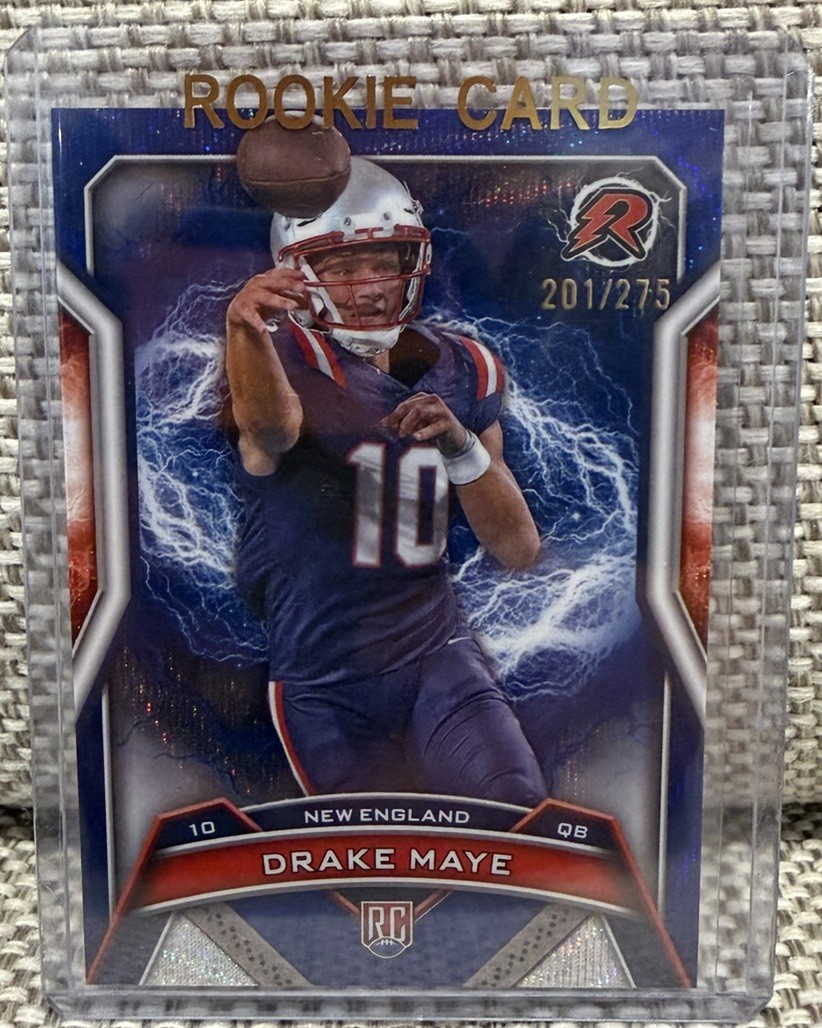 2024 Topps Resurgence - Rookies Drake Maye #164 Navy Surge Refractor /275 (RC)