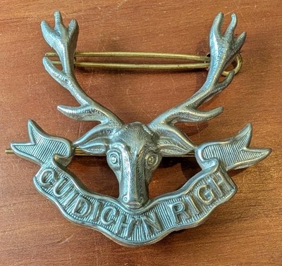 British Army Seaforth Highlanders Cap Glengarry Badge Cuidich'n Righ