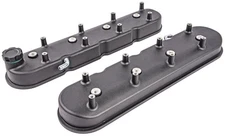 JEGS 501080 Black Aluminum Valve Covers for GM LS Engines [Tall]