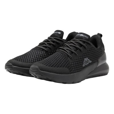 Kappa Colp Fitnessschuhe Herren Schwarz 40 Mesh Sneaker Gymnastik Bequem Freizeit Gym