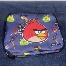 Rovio Angry Birds Red Bird Insulated Lunch Box or Travel Snack Box  Preowned