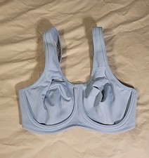 Wacoal Simone Sports Bra 855170 Sz 32D Coronet Blue Underwire Adjustable Strap
