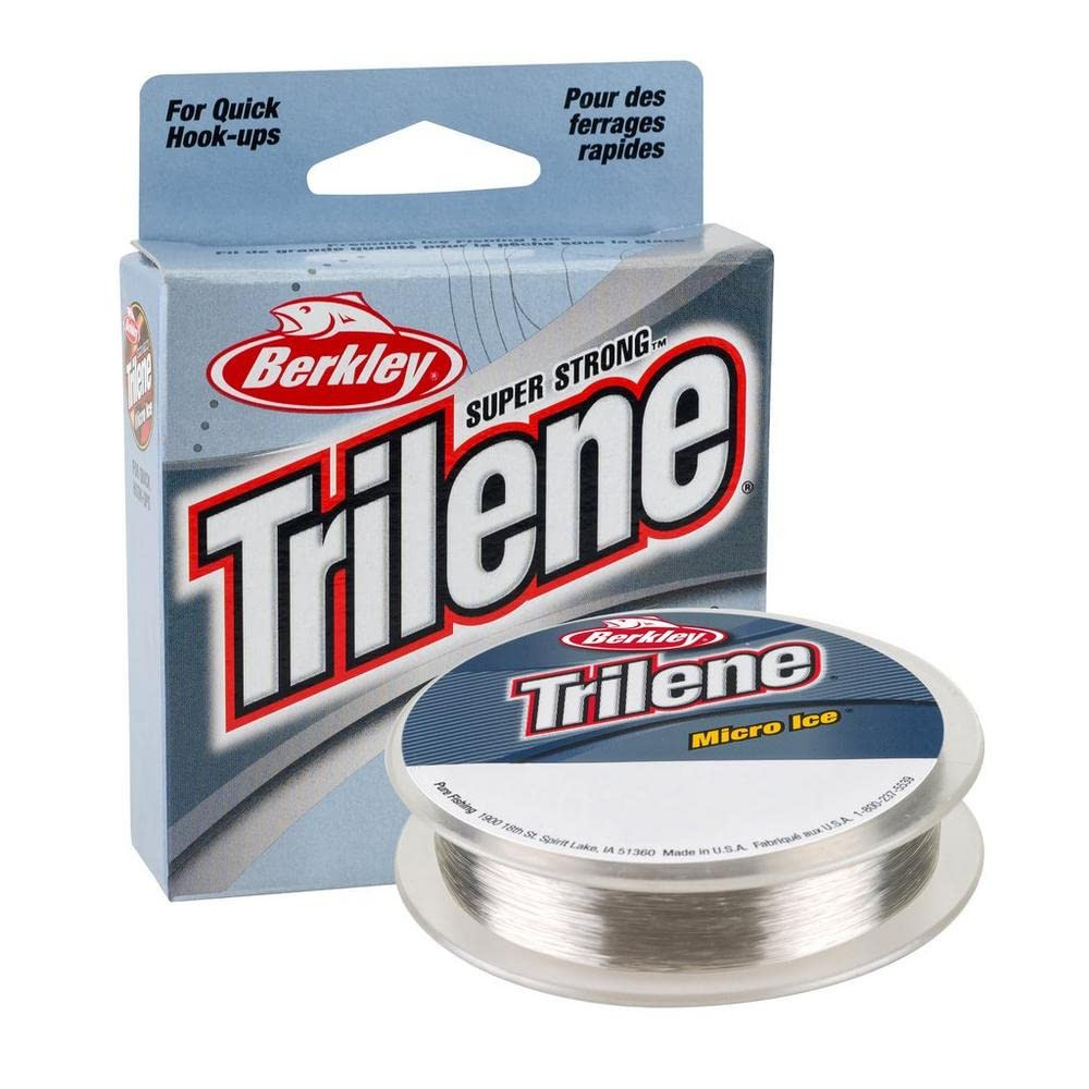 Berkley Trilene Micro Ice Fishing Line 110yd Clear Steel Hea