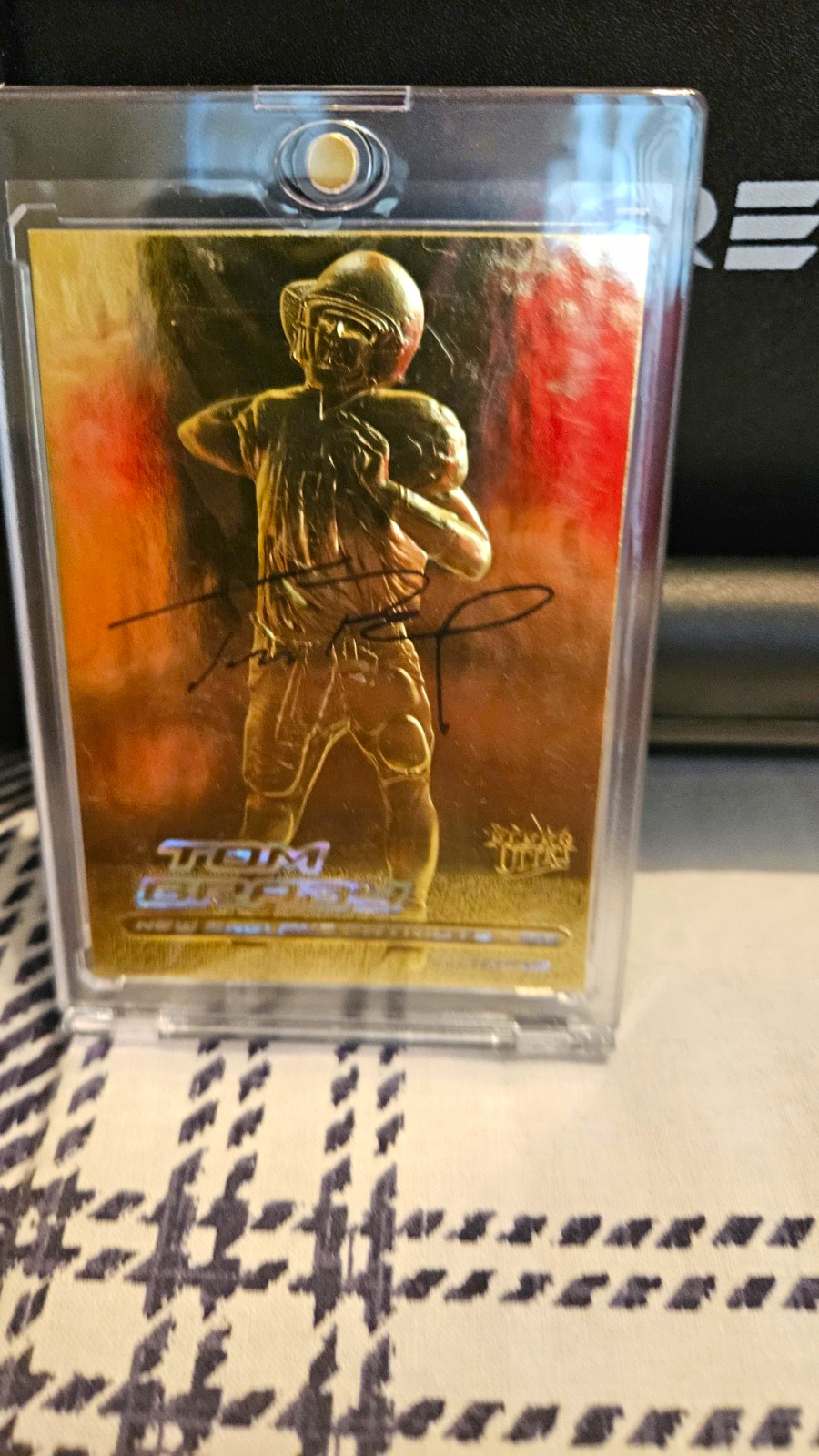 Topps Gold Label Tom Brady Team Leaders Auto New England Patriots #8495 NFL view 1