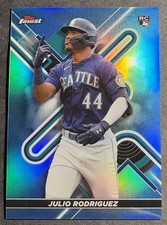 2022 Topps Finest - Julio Rodriguez #23 Sky Blue Refractor /300 (RC)🔥🔥📈