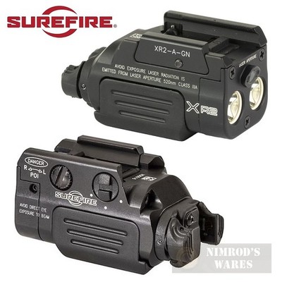 SureFire XR2 WeaponLight + GREEN Laser 800 Lumens Compact