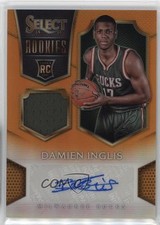 2014 Panini Select Rookie Jersey Orange Prizm 58/60 Damien Inglis #18 Auto 0ud4