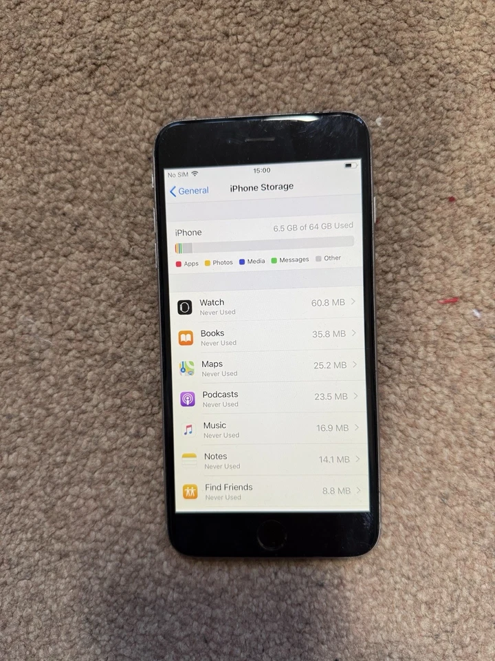 Apple iPhone 6s Plus Grey/Silver 64GB Smartphone (Unlocked) - Image 4 of 4