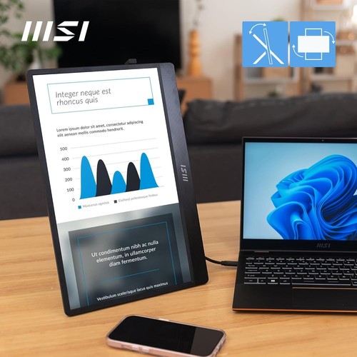 MSI PRO MP161 E2 15.6 Inch Full HD Portable Monitor -60Hz, Eye-Friendly - Refurb - Picture 5 of 5