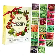  20 Vegetable Seeds Varieties – High Yield Garden Seeds for Planting 