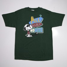 Joe Cool Snoopy T-Shirt Adult Large Vintage 90s Peanuts Graphic Tee Made in USA