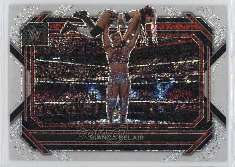 2023 Panini Prizm WWE White Sparkle Prizm Bianca Belair #28 07lk