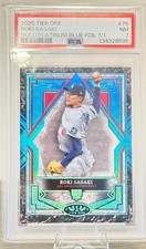 Roki Sasaki 2025 Tier One Holo Platinum Blue Foil 1/1