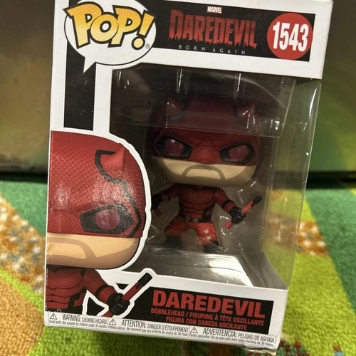 Funko Pop! Marvel Daredevil #1543 Born Again Bobble BOX DAMAGED Ship w/Protector