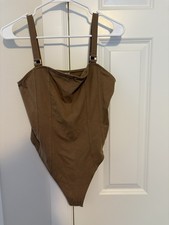 Brown Strap Bodysuit