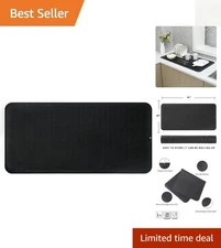 Versatile Heat-Resistant Silicone Dish Drying Mat 36" x 18" for Kitchen & More