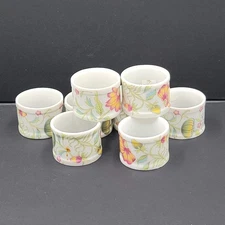 8 Napkin Rings Toscany Collection Ceramic Round Japan Table Deco Fine China
