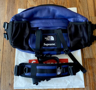 supreme the north face leather waist bag
