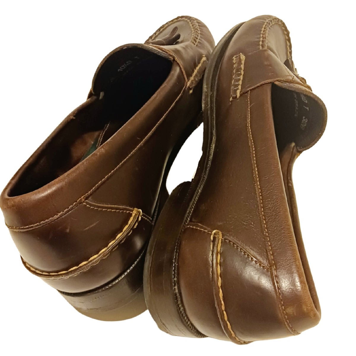 GH Bass Loafers Shoes Mens 10.5 Brown Kiltie Tassel Leather 