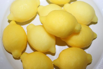 LEMON CURD Scented Whole Lemons Wax Tarts Melts Bowl Filler Decor STRONG!