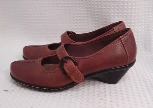 Caminata de suave cuero marrón oscuro para mujer Caminar Mary Jane Zapatos  Talla 7 n Lafon Casual | eBay