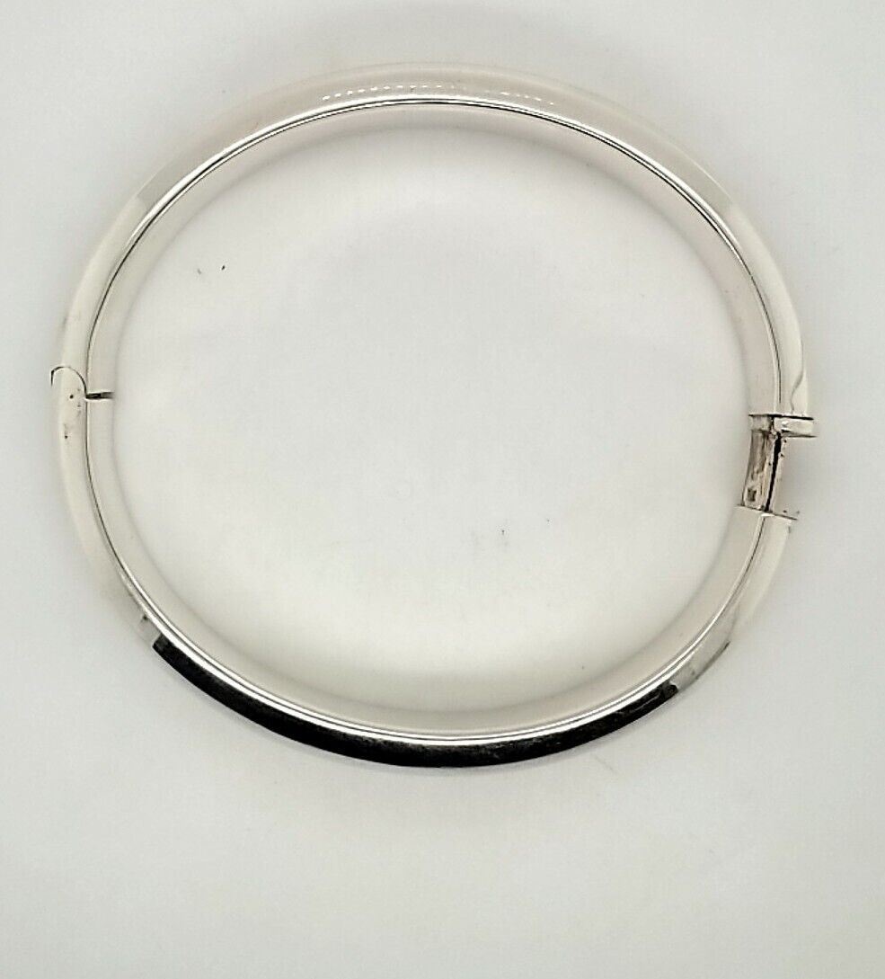 Solid 925 Sterling Silver Women's Bangle Bracelet… - image 1