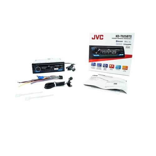 JVC KD-T925BTS Single DIN Bluetooth CD USB/AUX Stereo Car Audio Receiver - Picture 7 of 8