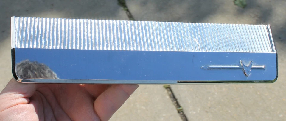 Vintage 1959 Dodge Coronet Royal Chrome Radio Delete Plate 1839142 OEM - Image 3 of 4