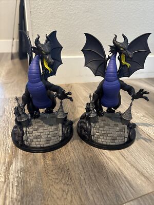 2 Disney Villains Maleficent Dragon Q-Fig Max Elite Quantum