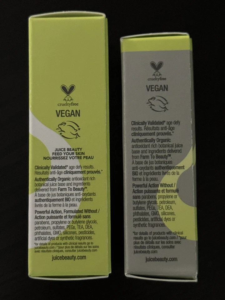 Juego de cuidado de la piel Juice Beauty tamaño de viaje de 2 piezas (Stem Cellular y Prebiotix) *NUEVO* Foto 2 de 4