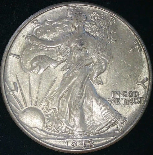 1942 Walking Liberty Half Dollar Choice Uncirculated (2J)