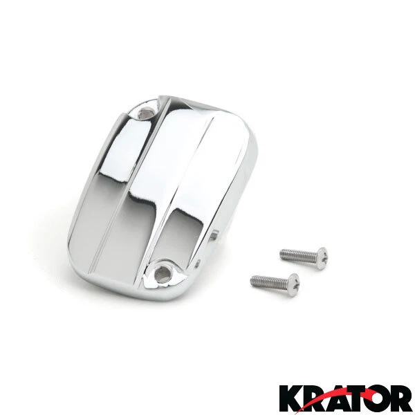 Cubierta de tapa de depósito de líquido de frenos delantero cromado Harley Davidson Road King 2007-2012 Foto 2 de 2