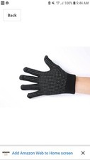 Winter Unisex Knit W/Touch Screen Finger Mitten Black Gloves NEW