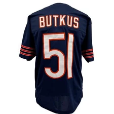 Dick Butkus Jersey Blue Chicago | S-5XL Custom Sewn Stitched