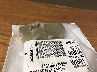 #ad 2 1 2quot; FPT 1200psi CA360 Brass 90Deg Pipe Elbow $20.00