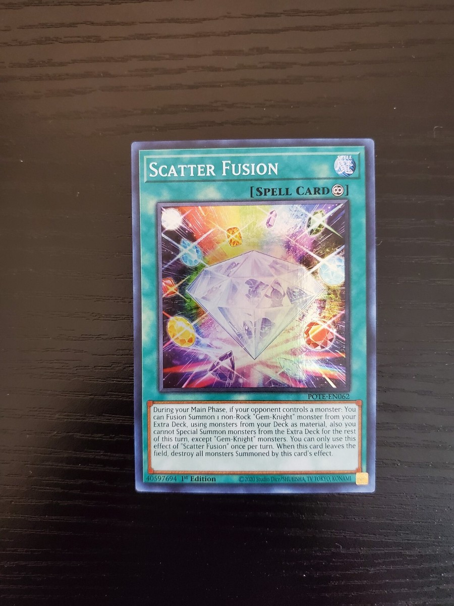 POTE-EN062 Scatter Fusion Super Rare 1st Edition Mint YuGiOh Card