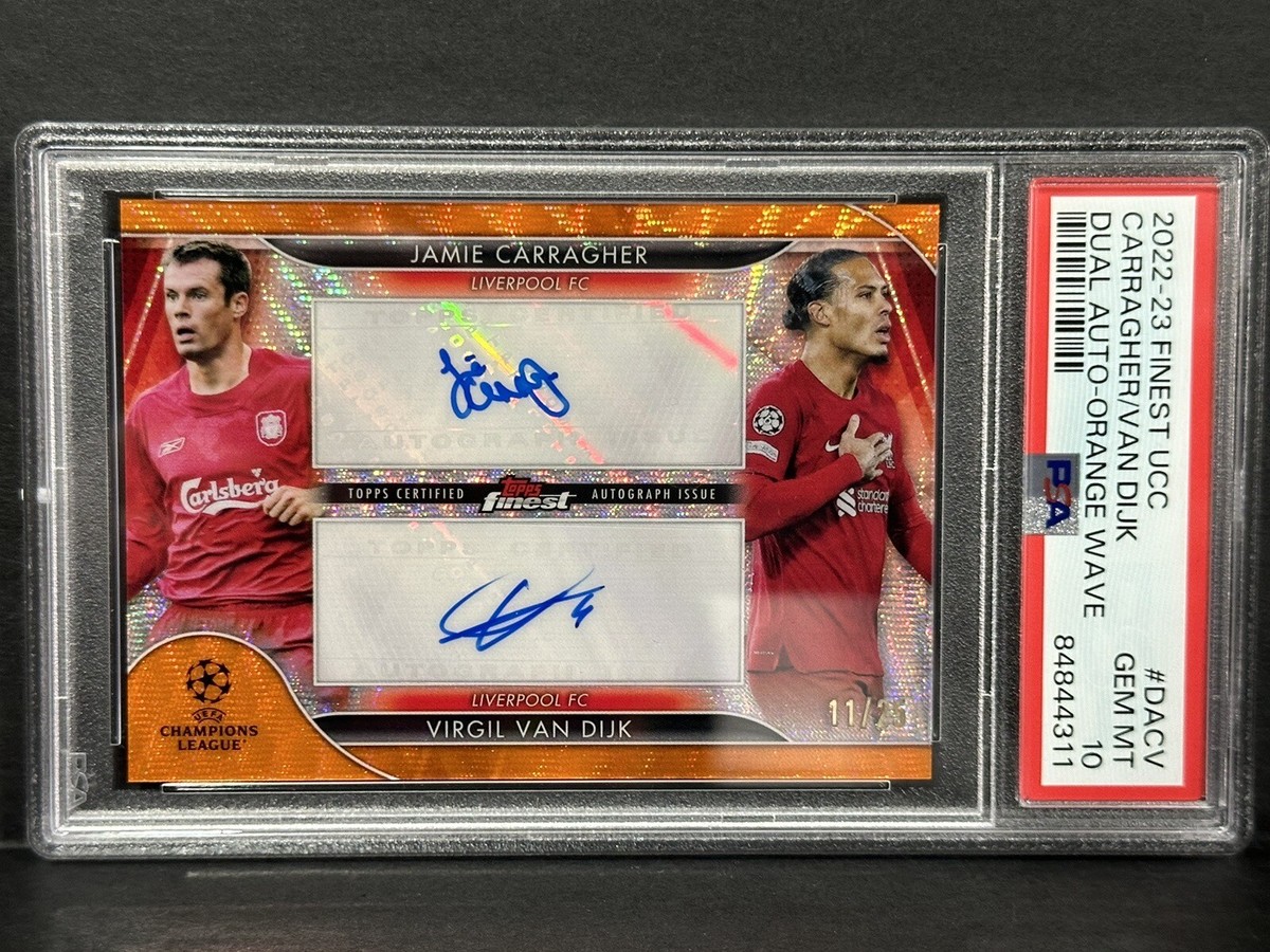2022-23 Topps Finest UCL Dual Auto Carragher & Van Dijk 2022-23 Topps Finest UCL Dual Auto Carragher & Van Dijk