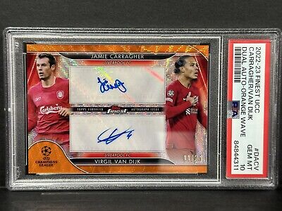 2022-23 Topps Finest UCL Dual Auto Carragher & Van Dijk 2022-23 Topps Finest UCL Dual Auto Carragher & Van Dijk