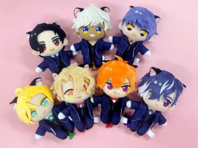 Obey Me! Black cat butler cafe Plush Doll 12set or Single key