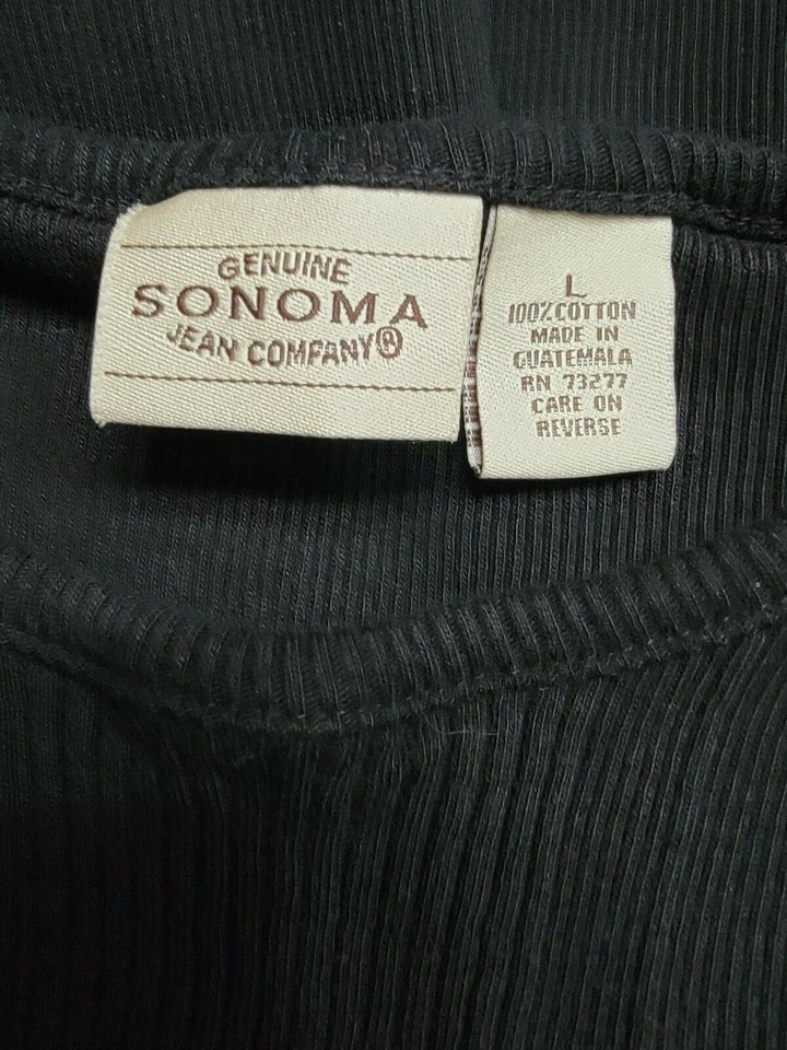 Camisa blusa Sonoma para mujer talla L grande negra Foto 2 de 4