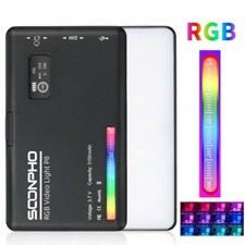 P8 RGB Full Color LED Webcam Light Video Fill Light for Studio On Camera Light