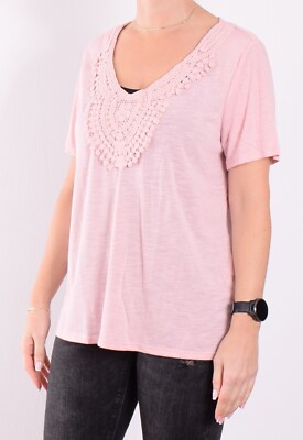 Jacqueline de Yong Damen Bluse Top Shirt Blouse Gr.XL (DE 42) Dodo Rosa 99592