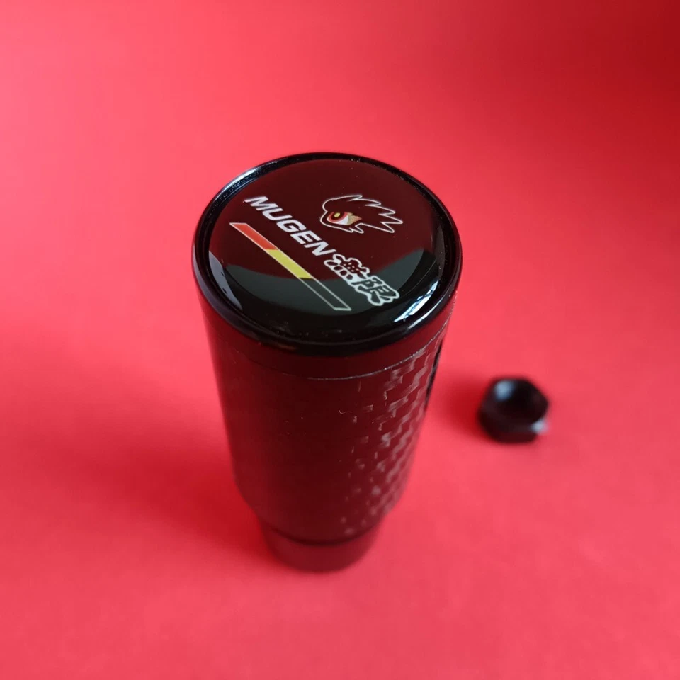 BLACK CARBON MUGEN JDM STICK SHIFT GEAR KNOB for CIVIC ACCORD RSX FIT SI TYPE R - Image 4 of 4
