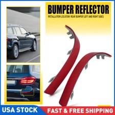 2x For Mercedes-Benz GLS450 2017 2018 2019 Pair Rear Bumper Reflector