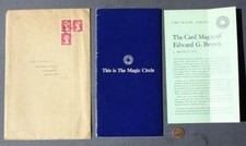 London England The Magic Circle Magicians Society FOUR piece set Booklets RARE--